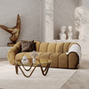Suki - Modern Camel Fabric Sofa / VGEV-23112-SOFA-CML