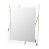 Nixa - Modern White & Gold Mirror / VGVCJ1909-MIR