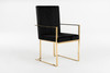 Fowler - Modern Black Velvet Dining Chair / VGVCB8866A