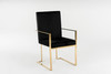 Fowler - Modern Black Velvet Dining Chair / VGVCB8866A