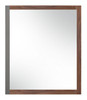 Palermo - Italian Modern Faux Concrete & Walnut Mirror / VGACPALERMO-WAL-MIR