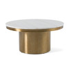 Rocky - Glam White & Gold Coffee Table / VGGMM-CT-1360A