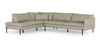 Sherry - Modern Grey Leather Left Facing Sectional Sofa / VGKKKF.1061Z-GRY-LAF-SECT