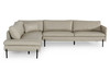 Sherry - Modern Grey Leather Left Facing Sectional Sofa / VGKKKF.1061Z-GRY-LAF-SECT