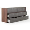 Rado Modern Walnut & Stucco Dresser / VGACRADO-DRS
