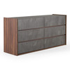 Rado Modern Walnut & Stucco Dresser / VGACRADO-DRS