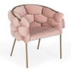 Debra - Modern Pink Fabric Dining Chair / VGVCB202-DC-PNK