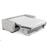 Icon - Modern Italian Grey Leather Sofa Bed / VGCCICON-GREY-9