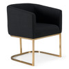 Yukon - Modern Black & Antique Brass Dining Chair / VGVCB8362-BC-DC