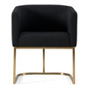 Yukon - Modern Black & Antique Brass Dining Chair / VGVCB8362-BC-DC