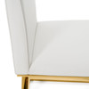 Frankie - Contemporary White & Gold Dining Chair / VGGAGA-6917CH-WHT