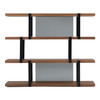 Brewer - Modern Walnut & Black Bookshelf / VGBBMQ2001SF-BLK