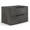 Ferrara - Modern Volcano Oxide Grey Nightstand / VGACFERRARA-NS