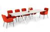 Farrell - Modern White Ceramic Extendable Dining Table / VGYFDT8765-3C-WHT-DT
