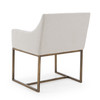 Elijah - Modern Grey & Copper Antique Brass Dining Chair / VGVCB8363-LGRY-DC