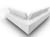 Viola - Italian Contemporary White Leather Right Facing Sectional Sofa / VGCCVIOLA-KIM-WHT-RAF-SECT
