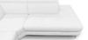 Viola - Italian Contemporary White Leather Right Facing Sectional Sofa / VGCCVIOLA-KIM-WHT-RAF-SECT