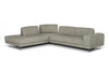 Mood - Italian Grey Leather Left Facing Sectional Sofa / VGCCMOOD-GRY-CLOUD-LAF-SECT
