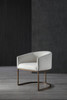 Elisa - Modern Beige Velvet & Brass Dining Chair / VGVCB8369-BG-DC