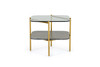Cari - Glam Gold + Glass End Table / VGODLZ-247E-GOLD-ET