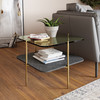 Cari - Glam Gold + Glass End Table / VGODLZ-247E-GOLD-ET