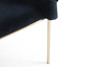 Debra - Modern Black Velvet + Brushed Brass Dining Chair / VGVCB202A