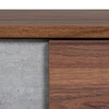 Palermo - Modern Italian Faux Concrete & Walnut Nightstand / VGACPALERMO-WAL-NS