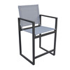 Kayak - Modern Dark Charcoal Outdoor Counter Stool / VGGERH-AGEAN-BS-CTR-GRY-1