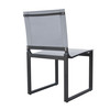 Kayak - Modern Outdoor Dark Charcoal Dining Chair (Set of 2) / VGGERH-AGEAN-CH-GRY-2