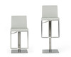 Folsum - Modern Light Grey & Brushed Stainless Steel Bar Stool / VGHR5040GB-1-LTGRY-BS