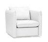 Tamworth - Modern White Leather Swivel Lounge Chair / VGEVN912-WHT-CH