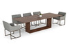 Channa - Modern Walnut Dining Table / VGBBMI2006T-WAL-DT