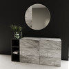 Maranello - Modern Grey Faux Marble Mirror / VGMAMQT-S25-BR-121-GRY-MIR