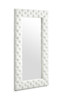 Legend - Modern White Bonded Leather Floor Mirror / VGVCJ8111-3H-WHT-MIR