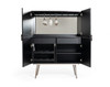 Macoy - Modern Multicolor and Black Ash Wine Cabinet / VGVCGR2008-WINE
