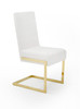 Batavia - Modern White & Gold Dining Chair (Set of 2) / VGEWF3131BM-WHT-DC