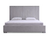 Splendor - Silver + Grey Velvet Upholstered King Platform Bed / VGVCBD20256-BED-EK
