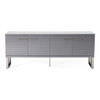 Splendor - Grey High Gloss Slatted Buffet / VGVCG20256-GRY-BUF