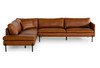 Sherry - Modern Cognac Leather Left Facing Sectional Sofa / VGKKKF.1061Z-CGN-LAF-SECT