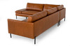 Sherry - Modern Cognac Leather Left Facing Sectional Sofa / VGKKKF.1061Z-CGN-LAF-SECT