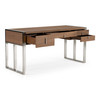 Orcutt - Modern Walnut & Stainless Steel Desk / VGBBMQ2003-DESK