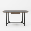 Girard - Modern Walnut & Black Glass Desk / VGBBMQ2002DK-2