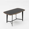 Girard - Modern Walnut & Black Glass Desk / VGBBMQ2002DK-2