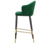 Adak - Modern Glam Green with Black & Gold Barstool / VGEUMC-9701CH-BS