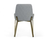 Ganon - Modern Grey & Antique Brass Dining Chair / VGGAGA-6736CH-GRY-DC