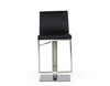 Folsum - Modern Black & Brushed Stainless Steel Bar Stool / VGHR5040GB-1-BLK-BS