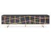 Kilson - Modern Black Oak & Champagne Gold TV Stand / VGVCTV1819-WG-BLK-TV