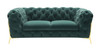 Sheila - Transitional Emerald Green Fabric Loveseat / VGCA1346-EM-GRN-L
