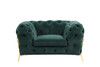 Sheila - Transitional Emerald Green Fabric Chair / VGCA1346-EM-GRN-CH
