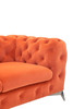 Delilah - Modern Orange Fabric Loveseat / VGCA1546-ORG-A-L